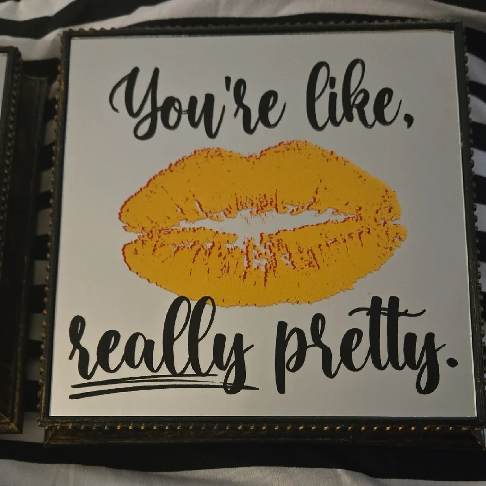 Wake Up and Makeup Wall Art